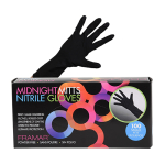 Framar Midnight Mitts Small Disposable Nitrile Gloves 100/box