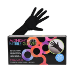 Framar Midnight Mitts Medium Disposable Nitrile Gloves 100/box