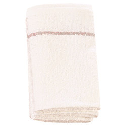 TOWEL-2 WHT TERRY TWL W/BLUE STRIPE DANN