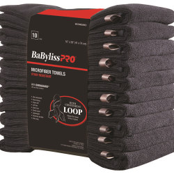 MICRO-FIBER TOWEL (10) BLACK ECO-FRIENDL